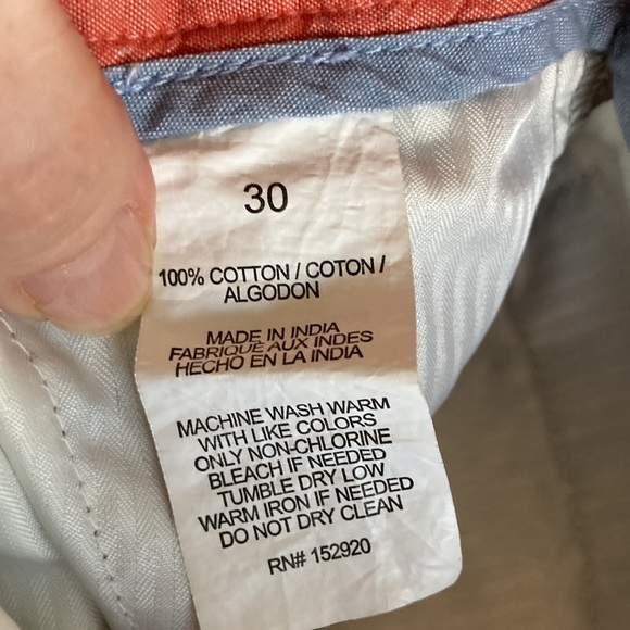 Men’s Cigar Box gray white tiny diamonds chino Bermuda shorts size 30 - Picture 7 of 8